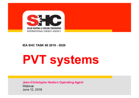 Webinar presentation by Jean-Christophe Hadorn